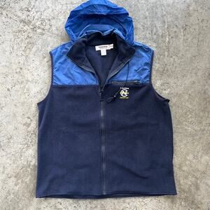 Vintage Nautica Competition Navy Colorblock Fleece Vest XL